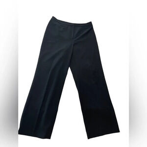 Talbots flat front straight leg black‎ trousers 8P